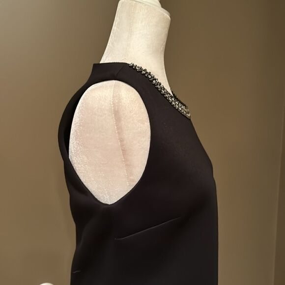 Cynthia Rowley Black Rhinestone Sleeveless Top Size Medium - Picture 4 of 9